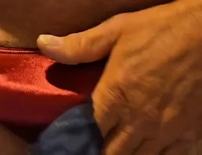 Stepdaddy Wearing and Playing with a Few Pairs of My Sexy Satin Panties