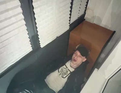 Leather Biker Piss on Leather Scally Chav Guy
