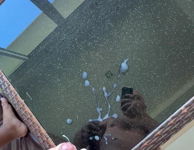 Cum on the Table Before Airbnb Checkout