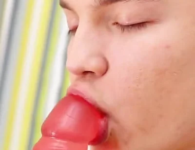 Big Rubber Dick Dildo for the Horny Teen Twink Boy