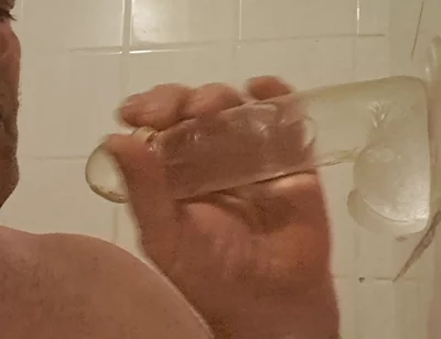 The Slut Is Clearly Addicted to Dildo Sucking