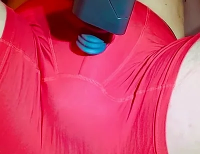 Cumshot in Panties From a Powerful Massager!