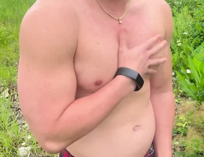 Muscular Asian Hunk Strips and Flexes Naked by the Highway Muscle Worship Jo & Cum Eating