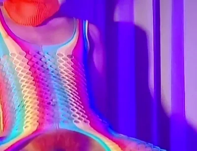 Orange Balaclava Mask Sissy Trans Dyed Pubic Hair Fuck Myself with Dildo