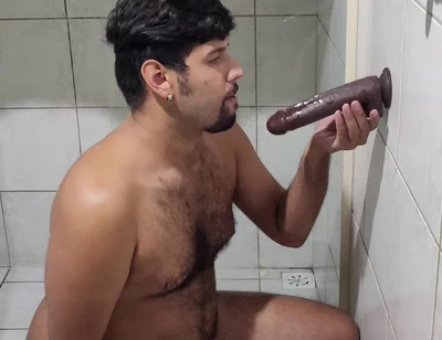 Trying the First Dildo I Got From a Client - Deep Gagging & Drooling Mess