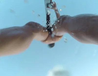 Outside Nude Shower at the Pool and Slowmotion