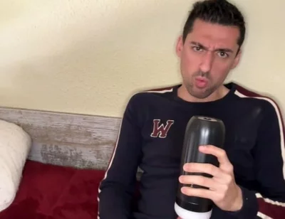 Hot Stepdaddy Showing off Big Cock and Playing with Vibrator