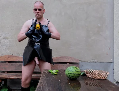 The Horny Rubber Gardener - Crushing Vegetables & Boot Care