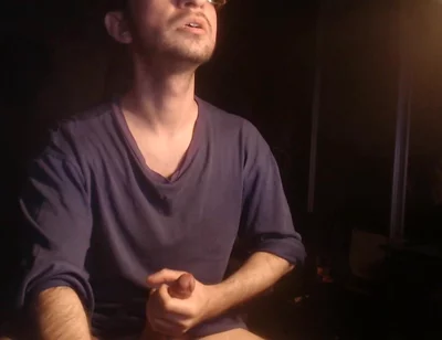 A Guy Plays with His Dick During a Webcam Show