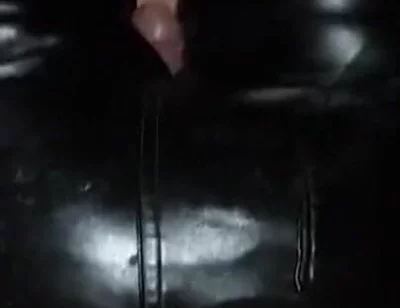 Big leather ass cumshot