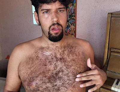 Hairy Bear Full Body Tease