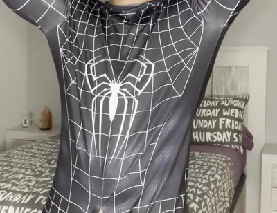 My Big Cock Cums with No Touch Spiderman Suit