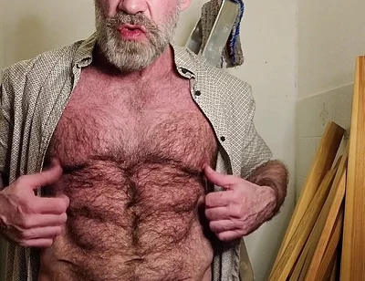 Hairy Dilf Gets Caught Wanking