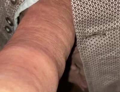 Uncut Cumshot in His Own Foreskin