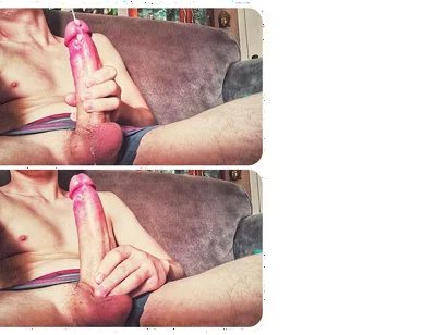 Virgin Guy Touches His Huge Cock for the First Time (beautiful Cum)
