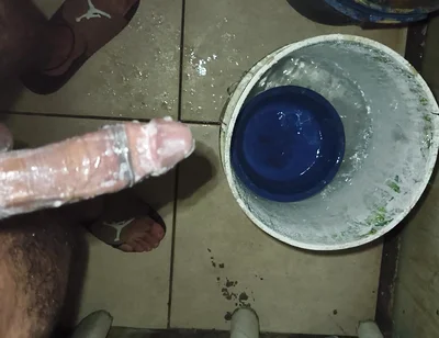 Hairy Skinny Man Masturbates in Pope's Shower While Not at Home