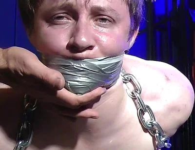 Rikki Very Nice Struggling and Chain Bondage Predicament
