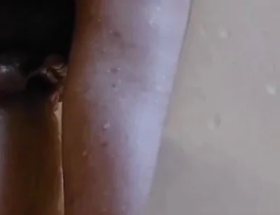 Husband Riding Huge Dildo in Shower Pt 2