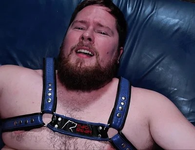 Leather Dungeon Sling Chained Boy Swings on Thick Meat, Throat Trained Sloppy