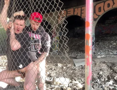Cruising Tatted Fxggot Fuck Kian Fuk at the Tracks