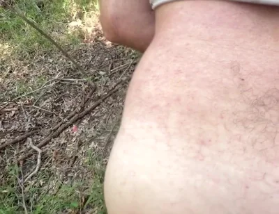 Cruising Straight Guy Gets Bent Over a Tree
