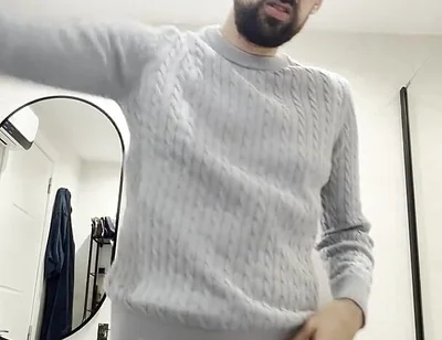 Hot Mature Stepdaddy Jerking off and Showing Ass
