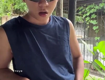 Naked Boy Outdoor Masturbation