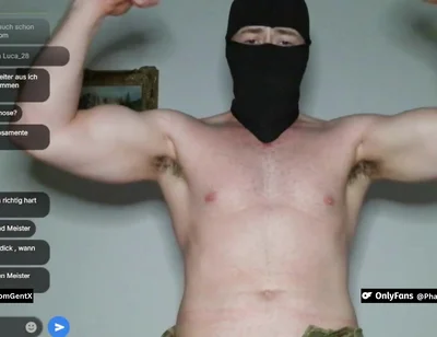 Soldier in Uniform Edgt Himself Live and Makes You Cum