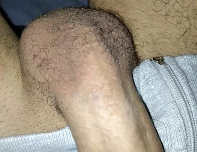 Bastard Empties Semen From His Big Cock Under the Sheets, Suck Please!!
