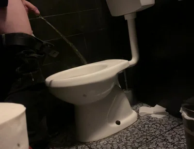 Amateur Straight Boy Caught Peeing in a Bar Restroom