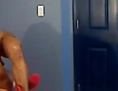 Kennie Jai Works Out in Front of Roommate...and Things Start to Heat up Real Quick!!