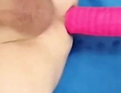 Big Cock Old Man Gets Dildo Fucked on the Fucking Machine