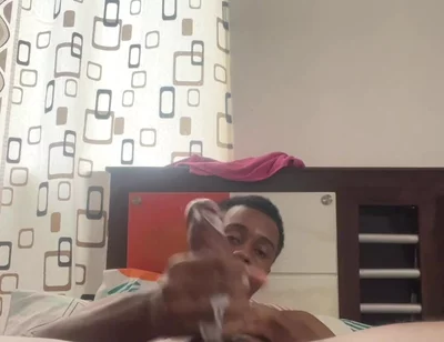 I Masturbate My Cock Full of Lubricant and Cum