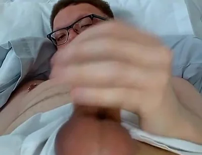 Laid-back Edging My Ringed up Cock and Bouncing My Balls