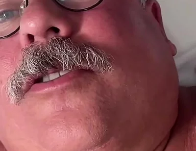 Giant Belly and Man Boobs with a Gorgeous Fat Cucumber