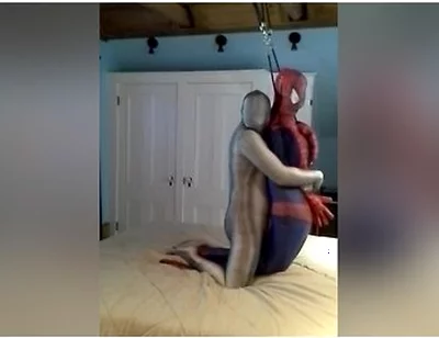 Zentai Croc Has Some Fun With Captured Dummy Spiderman