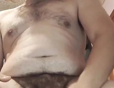 Rubbing Lotion on My Belly While Beating My Meat!