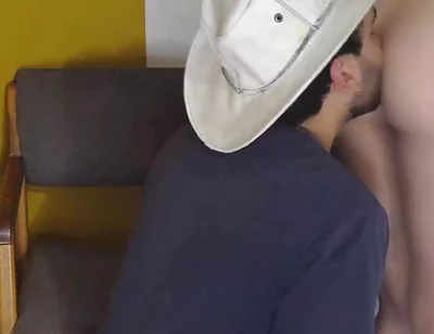 Cute Cowboy Gives His Ass to His Straight Cousin to Get Fucked Creampie