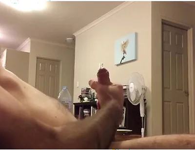 Side View With Nice Cum Ropes Jerk