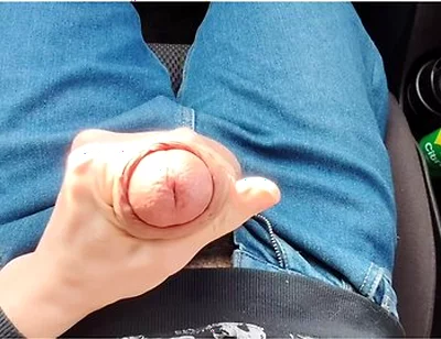 Taxi Driver Jerks Off My Big Dick While Driving Me Home From College