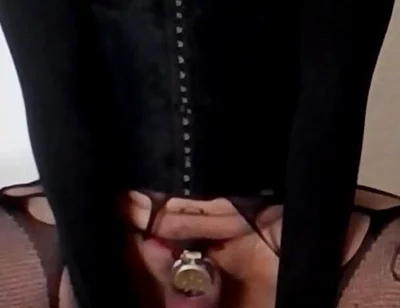 Sissy Chastity Anal Play