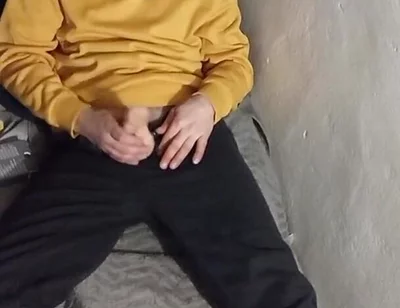 Masturbating in Bed at the Cabin