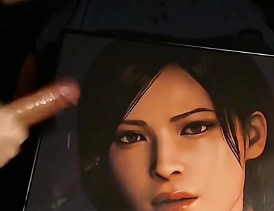 Cum Tribute for Ada Wong (game Character From Resident Evil 4 Remake) Huge Load
