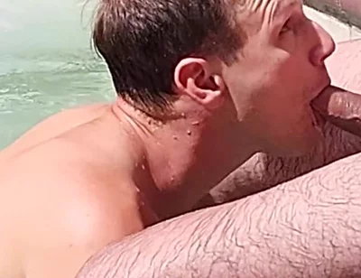 Hot Sex in Hot Tub, Horny Boy and Hung Stepdaddy Jay Taylor Outdoor