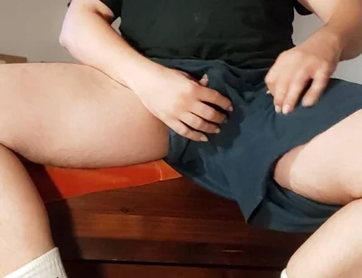 Dirtyjunkbro Turned on, Hot Dirty Socks Play and Cum.