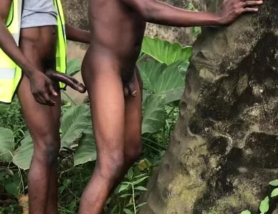 Outdoor Sex Behind the Palm Tree Is the Farm