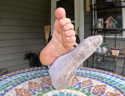 I Show off My Dirty Socks and Feet