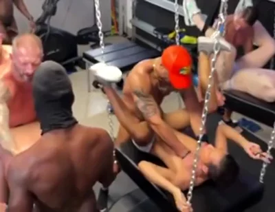 16 Men Gang Orgy