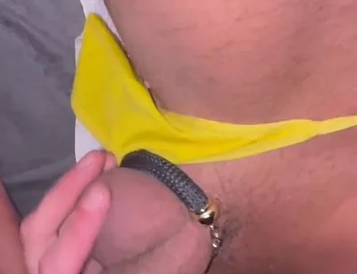 Jerking off Cock in Panties