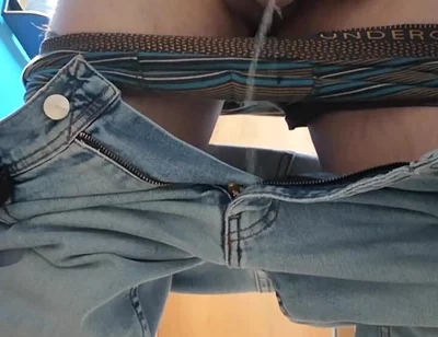 Hot Daddy Caught Pissing